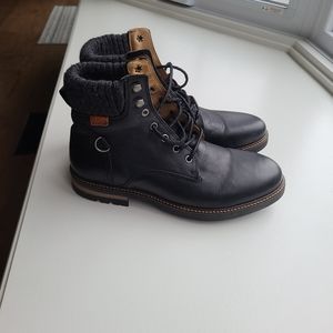 Black Leather PLDM Palladium Casual Dress Boots